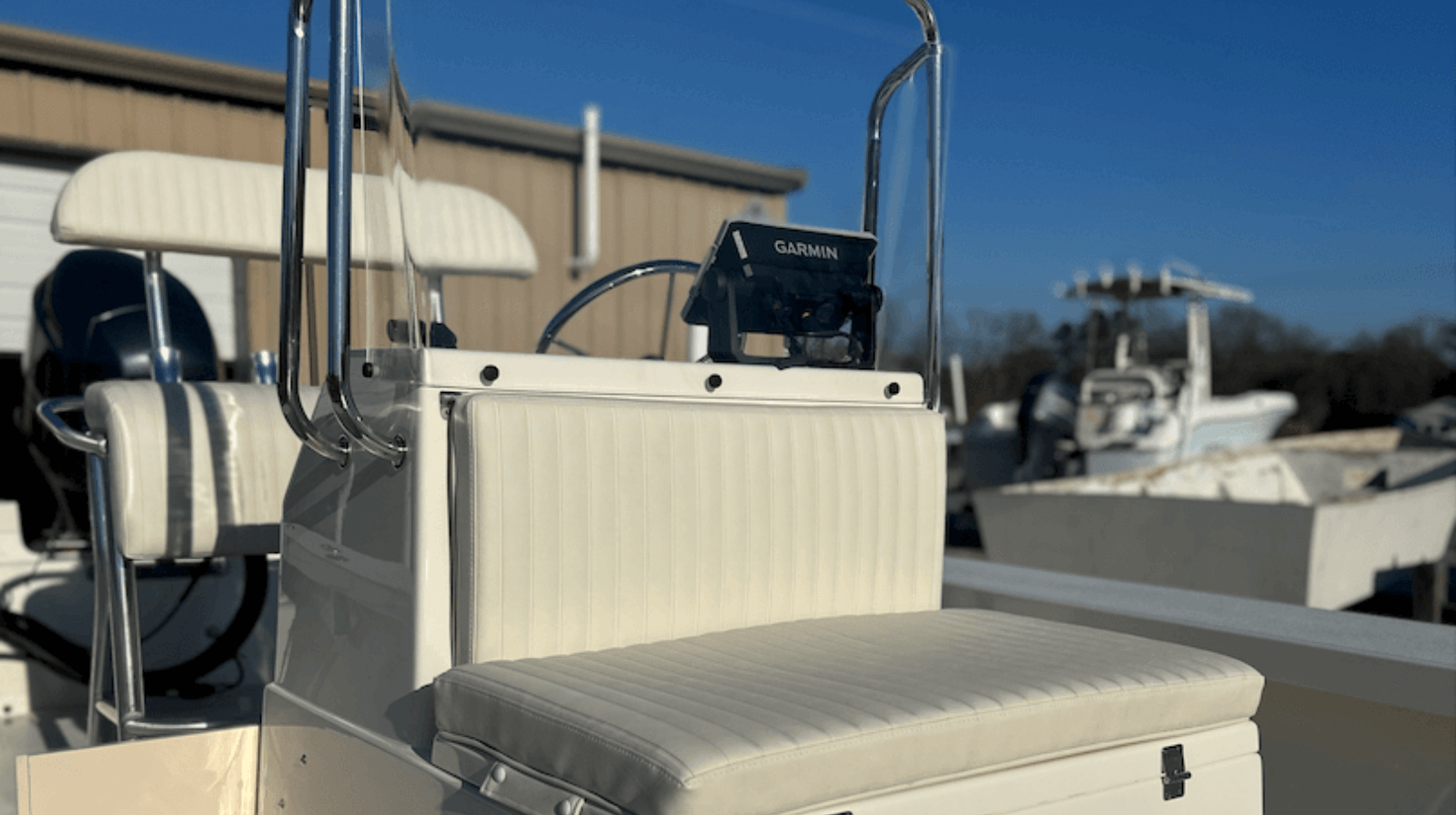 Garmin installed by professional boat electronic installer Brock Boatworks.